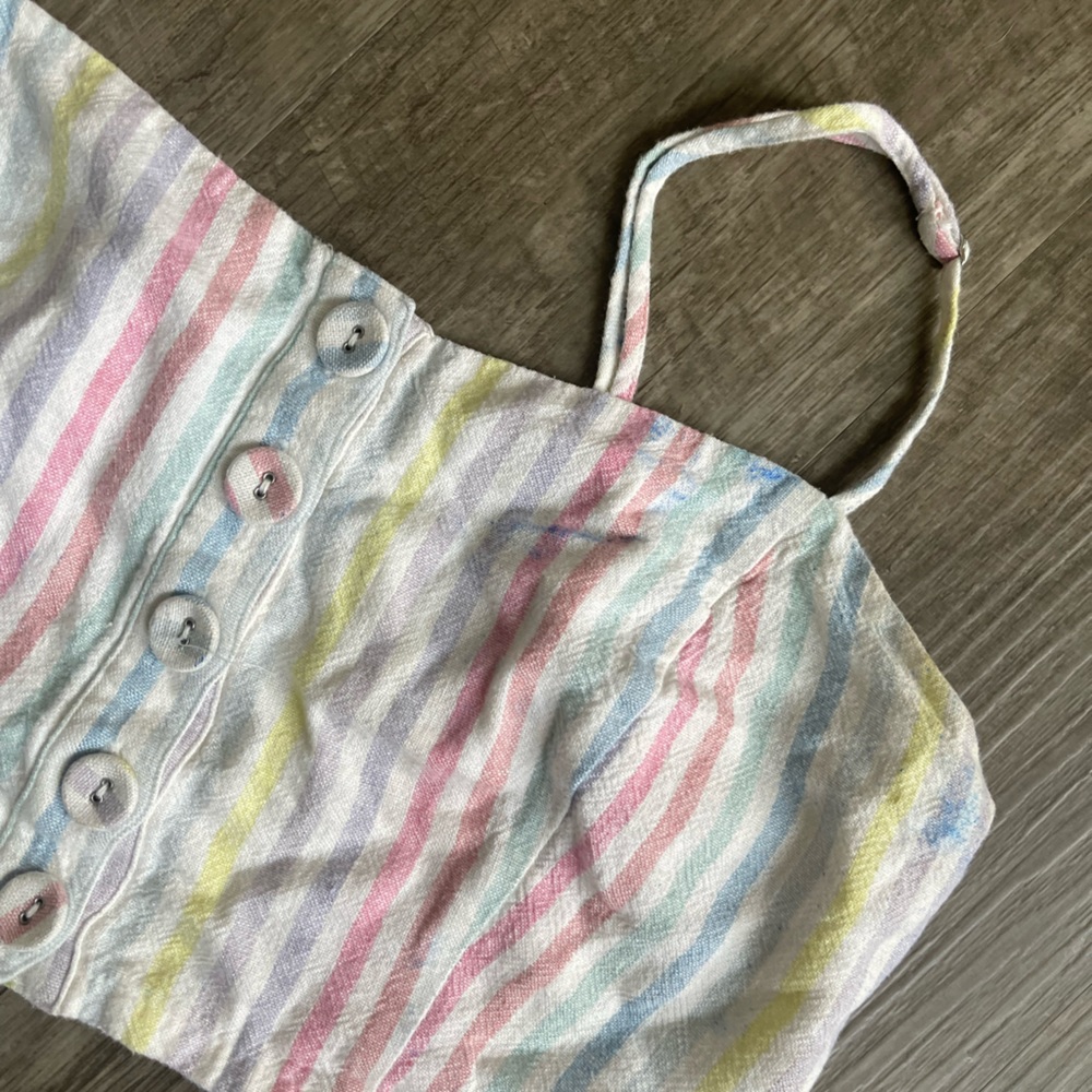 MultiColor Crop Top - Picture 2 of 3